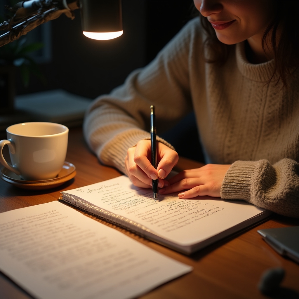 Persoana care se pregateste pentru atelier la birou